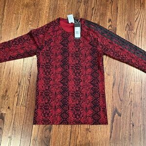 Adidas X IVY PARK Men’s Snakeskin print Long sleeve shirt size XS